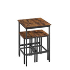 Tavolo da bar quadrato con 2 sedie da bar