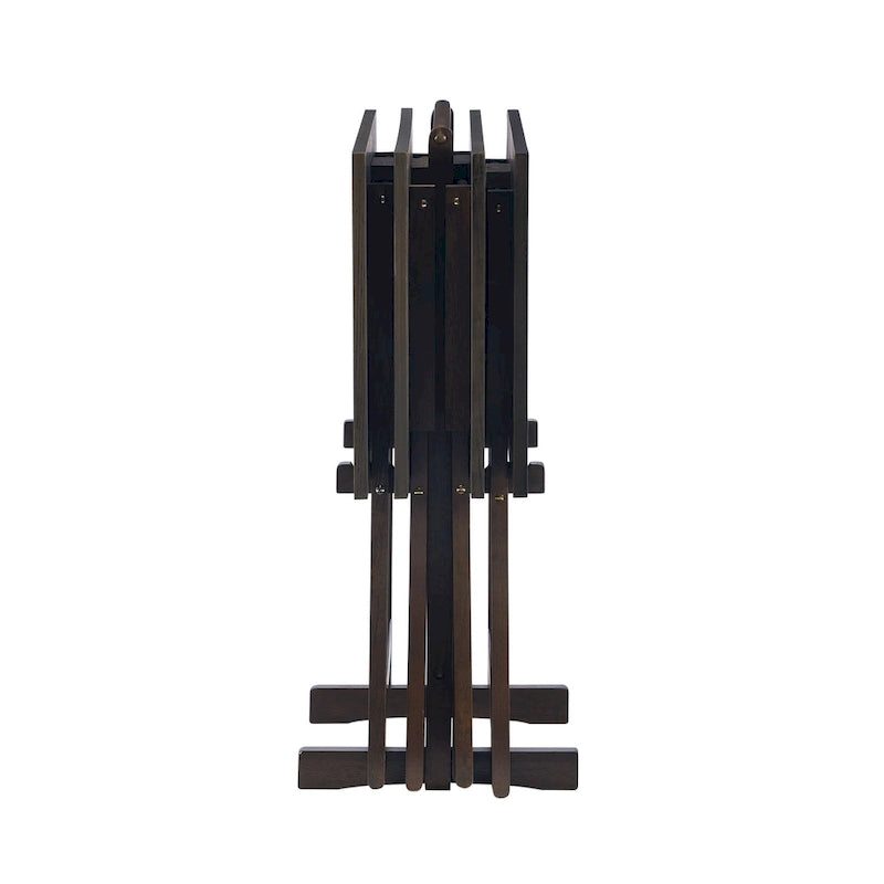 Tavolini Gerard in stile Plank da 4 pezzi