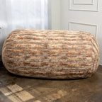 Divano a sacco Jaxx Grand Lounger da 7 piedi per adulti - Pelliccia sintetica di lusso