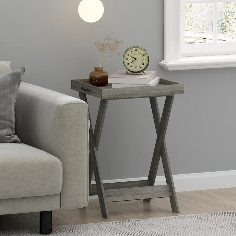 Tavolino Furinno Classic con vassoio rimovibile