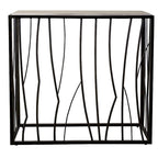 Tavolo consolle in travertino Uttermost Reed