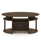 Tavolino da caffè ovale dal design semplice FURINNO JAYA