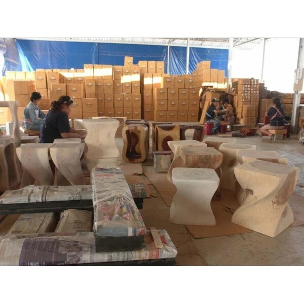 Tavolo sgabello doppio in legno Haussmann, 14 pollici quadrati x 30 pollici di altezza, grigio olio - 14 x 14 x 30