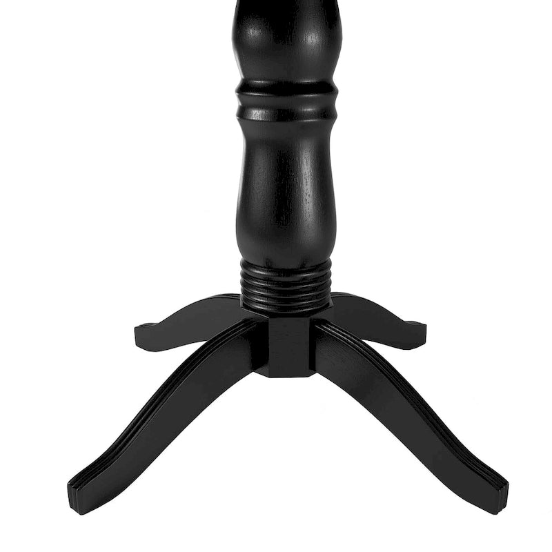 Tavolo da pranzo rotondo con piedistallo Wilmington nero di iNSPIRE Q Classic - Tavolo da pranzo