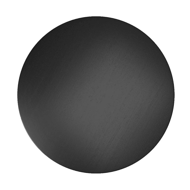 Tavolo da pranzo rotondo con piedistallo Wilmington nero di iNSPIRE Q Classic - Tavolo da pranzo