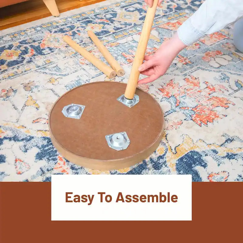 Tavolini impilabili a 2 pezzi per soggiorno, camera da letto e piccoli spazi