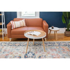 Tavolini impilabili a 2 pezzi per soggiorno, camera da letto e piccoli spazi