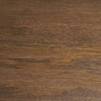 Tavolo da pranzo ovale Isla con piano in legno marrone scuro e gambe arcuate - 86,5 L x 39,0 P x 30,0 A