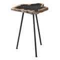 20 Brown and Black Contemporary Accent Table