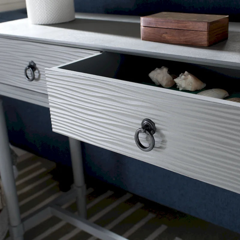 Tavolo consolle SAFAVIEH Barbra a 2 cassetti - 35,5 L x 13 P x 29,5 A - 36 L x 13 P x 30 A