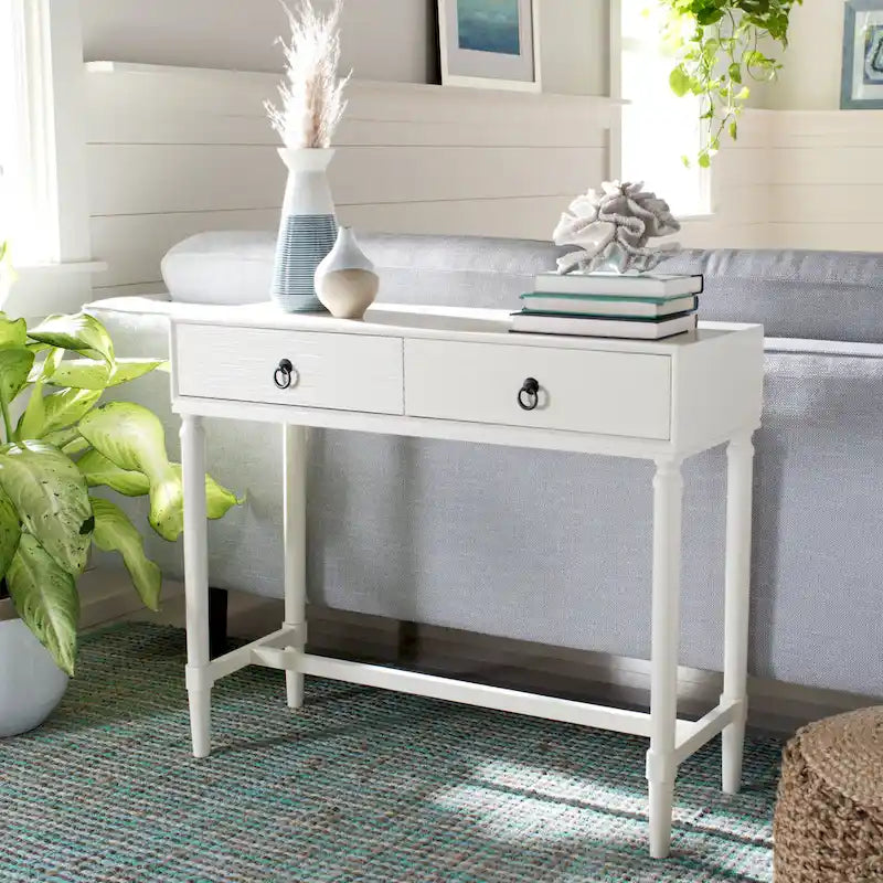 Tavolo consolle SAFAVIEH Barbra a 2 cassetti - 35,5 L x 13 P x 29,5 A - 36 L x 13 P x 30 A