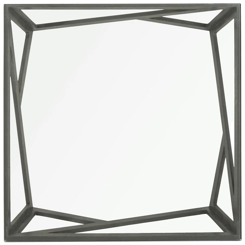 Tavolino da caffè SAFAVIEH Annmarie Mid-Century con piano in vetro - 33,5 x 33,5 x 14,5 - 34Lx34Px15A