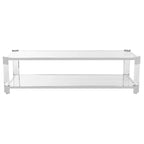 Tavolino da caffè in vetro trasparente SAFAVIEH Couture Begoa - 58 L x 26 P x 16 A - 58 L x 26 P x 16 A