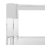 Tavolino da caffè in vetro trasparente SAFAVIEH Couture Begoa - 58 L x 26 P x 16 A - 58 L x 26 P x 16 A