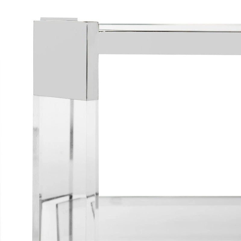 Tavolino da caffè in vetro trasparente SAFAVIEH Couture Begoa - 58 L x 26 P x 16 A - 58 L x 26 P x 16 A