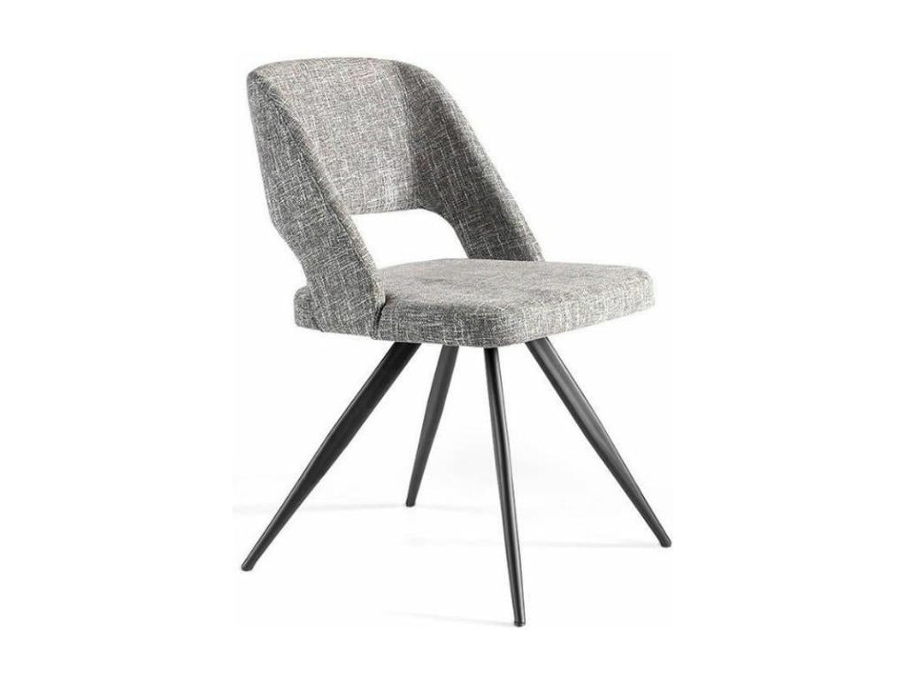 sedia in tessuto nero