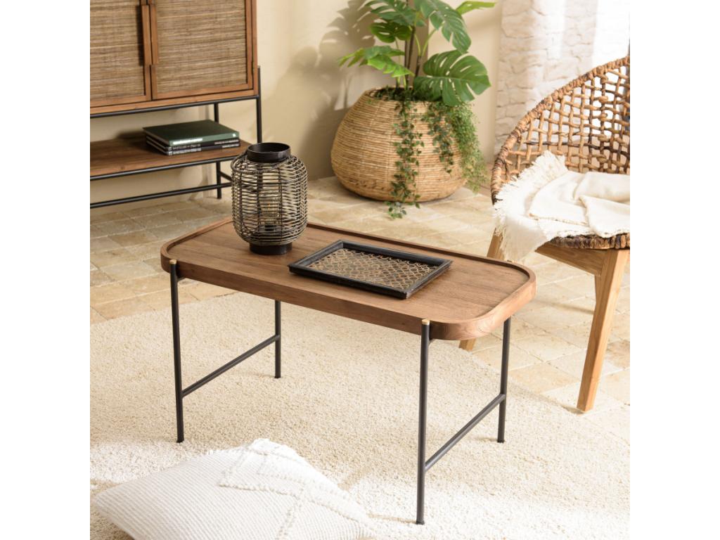 Tavolino da caffè marrone, 85 x 43 cm