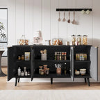 Tavolo da buffet JASIWAY con ante in vetro