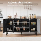 Tavolo da buffet JASIWAY con ante in vetro