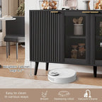 Tavolo da buffet JASIWAY con ante in vetro