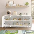 Tavolo da buffet JASIWAY con ante in vetro