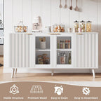 Tavolo da buffet JASIWAY con ante in vetro