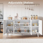 Tavolo da buffet JASIWAY con ante in vetro