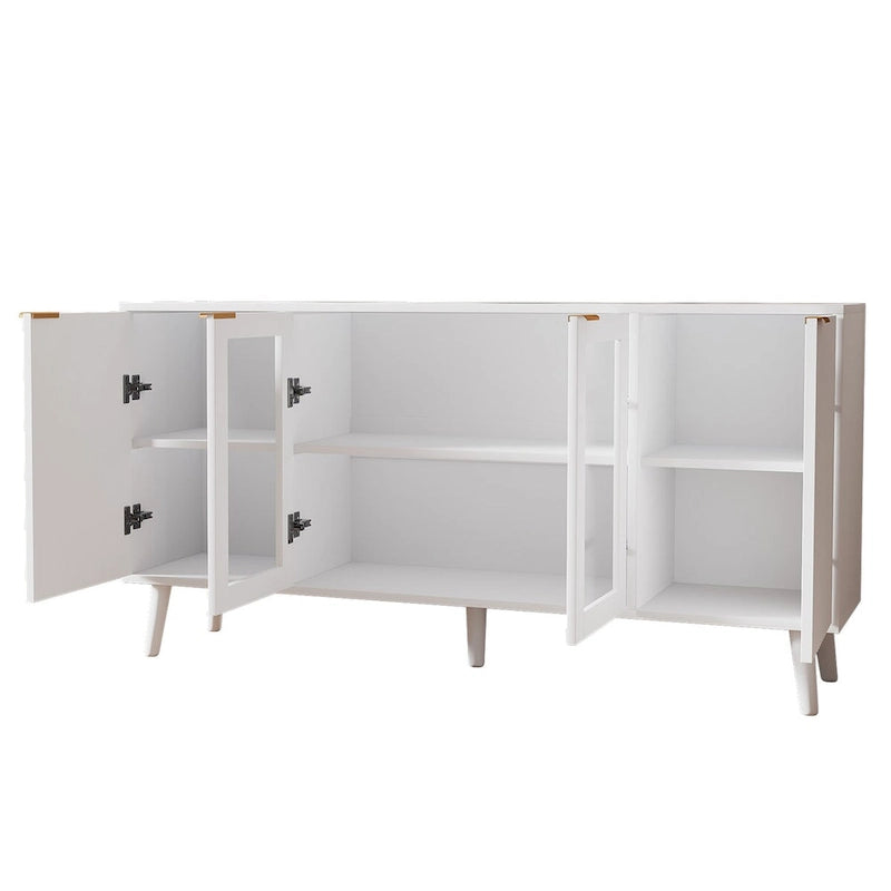 Tavolo da buffet JASIWAY con ante in vetro