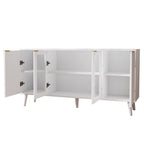 Tavolo da buffet JASIWAY con ante in vetro