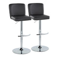 Porch & Den Holden Adjustable Bar Stool with Rounded T Footrest (Set of 2)