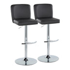 Porch & Den Holden Adjustable Bar Stool with Rounded T Footrest (Set of 2)