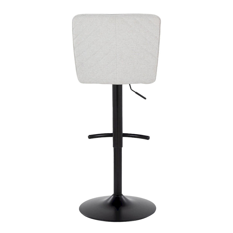 Sgabello da bar regolabile Holden di Porch &amp; Den con poggiapiedi a T arrotondato (set da 2)