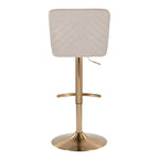 Sgabello da bar regolabile Holden di Porch &amp; Den con poggiapiedi a T arrotondato (set da 2)