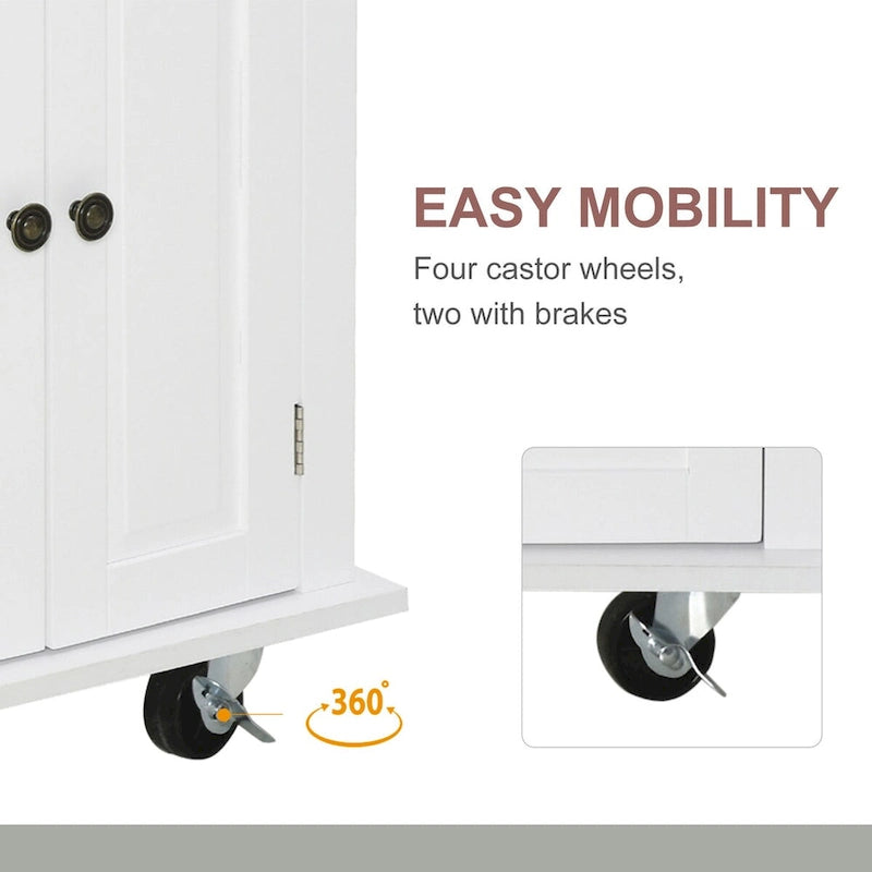 Carrello da cucina moderno con isola mobile 2024 con portaspezie