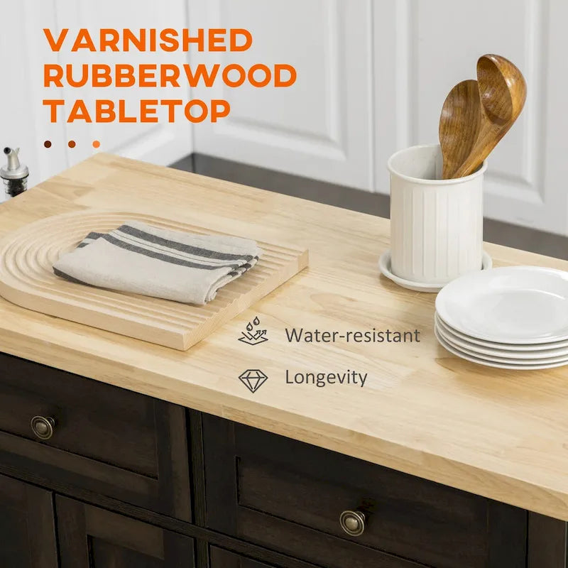 Carrello da cucina moderno con isola mobile 2024 con portaspezie