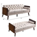 Divano letto pieghevole regolabile in stile moderno di metà secolo per soggiorno