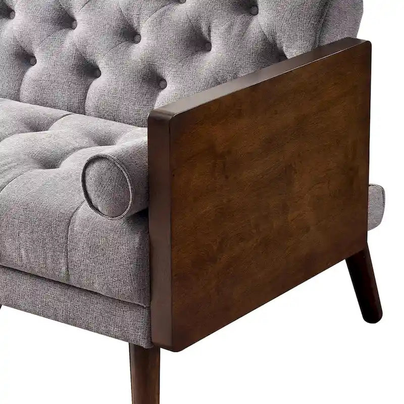 Divano letto pieghevole regolabile in stile moderno di metà secolo per soggiorno