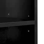 Torre portaoggetti multimediale a 8 livelli, mobiletto portaoggetti sottile per CD e DVD con ripiani regolabili, libreria multifunzionale a due piani