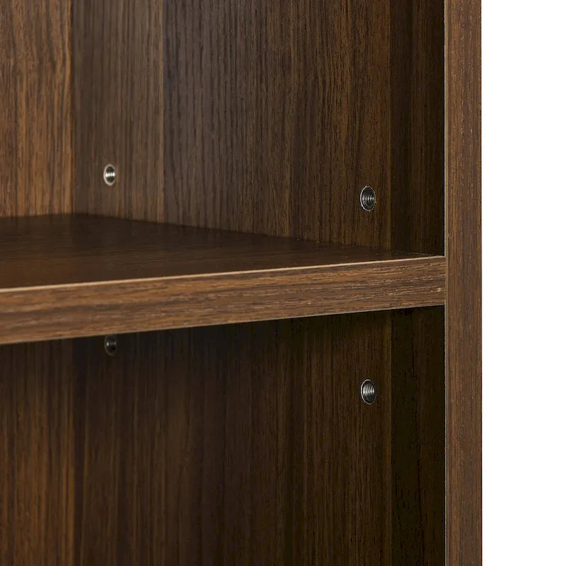 Torre portaoggetti multimediale a 8 livelli, mobiletto portaoggetti sottile per CD e DVD con ripiani regolabili, libreria multifunzionale a due piani