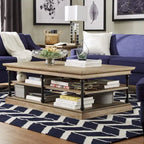 Tavolino da caffè rettangolare con ripiano portaoggetti Barnstone Cornice di iNSPIRE Q Artisan