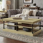 Tavolino da caffè rettangolare con ripiano portaoggetti Barnstone Cornice di iNSPIRE Q Artisan