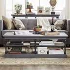 Tavolino da caffè rettangolare con ripiano portaoggetti Barnstone Cornice di iNSPIRE Q Artisan