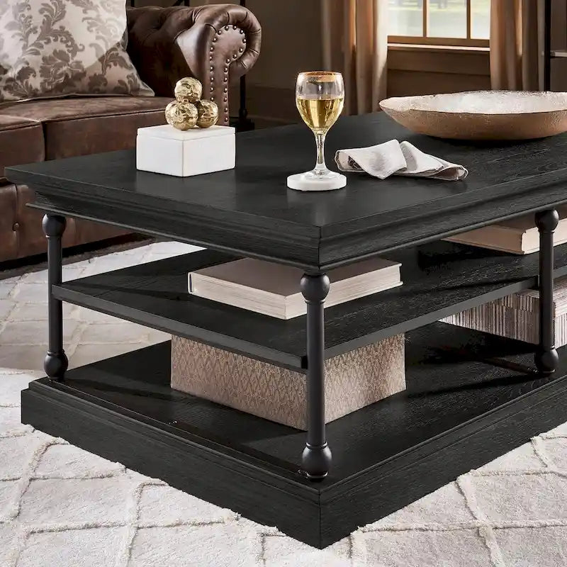 Tavolino da caffè rettangolare con ripiano portaoggetti Barnstone Cornice di iNSPIRE Q Artisan