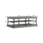 Tavolino da caffè rettangolare con ripiano portaoggetti Barnstone Cornice di iNSPIRE Q Artisan