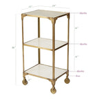 Tavolino laterale vintage in bronzo Ayden