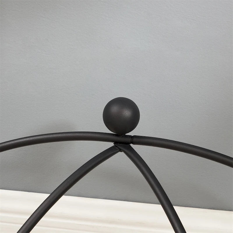 Tavolino da caffè in vetro temperato con struttura in metallo