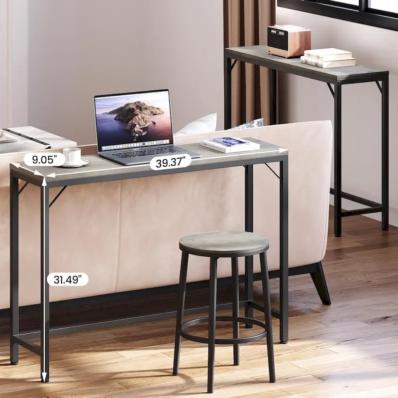 9.1 Tavolo consolle stretto