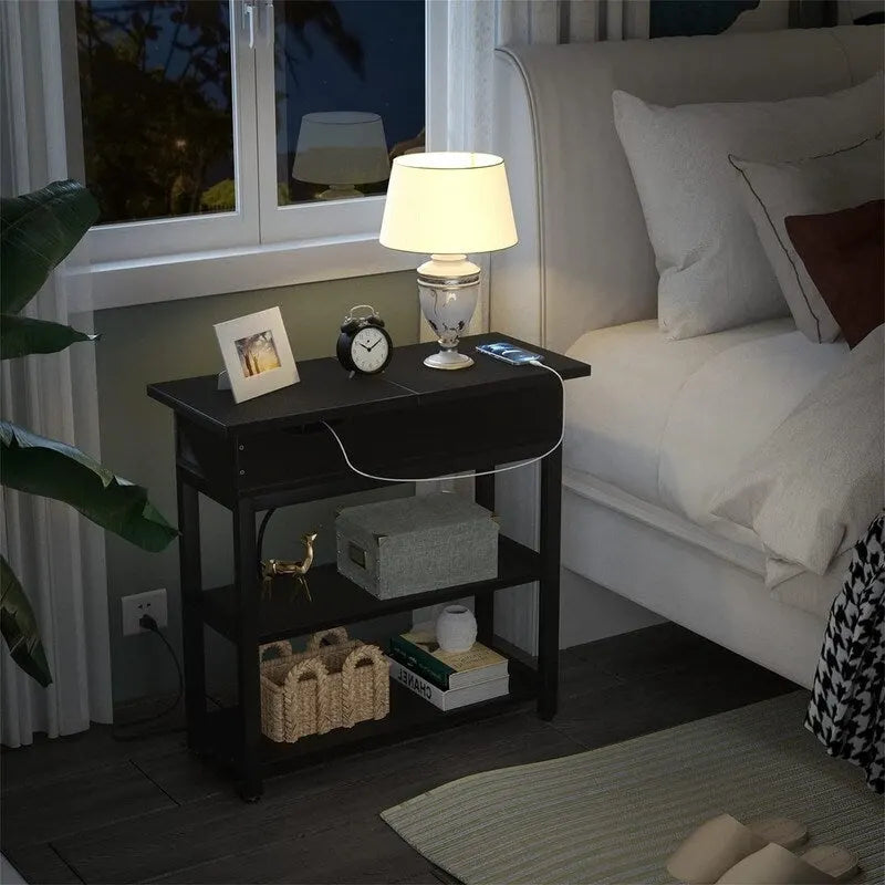 Tavolino con stazione di ricarica - 11P x 23,6L x 24,5A