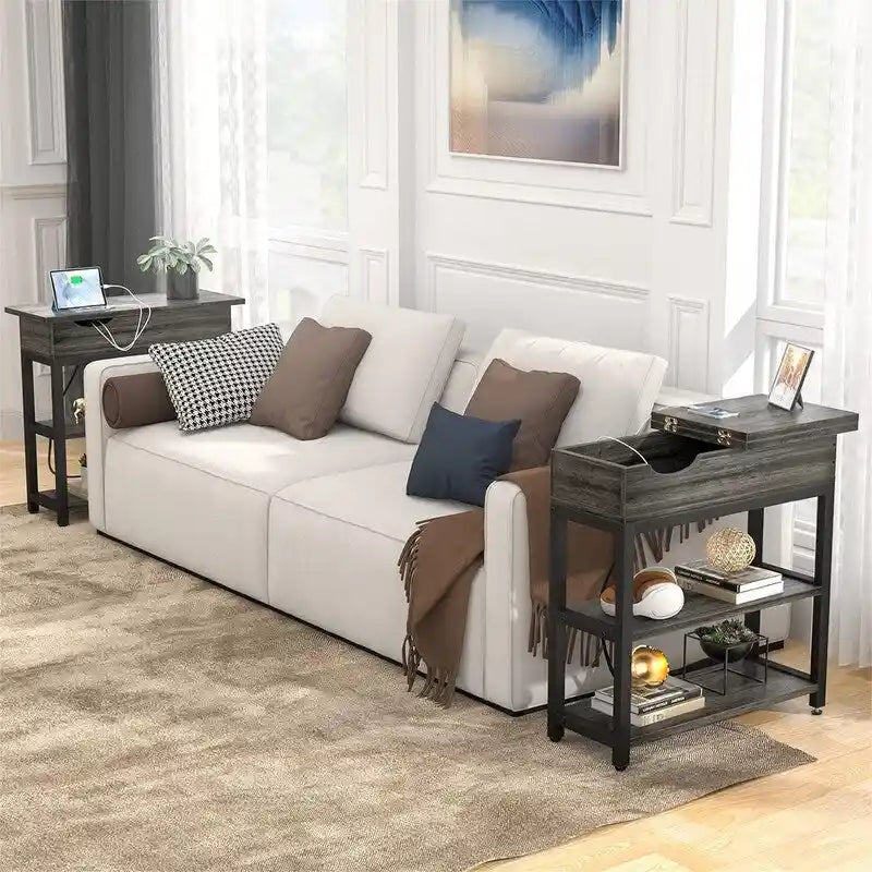 Tavolino con stazione di ricarica - 11P x 23,6L x 24,5A