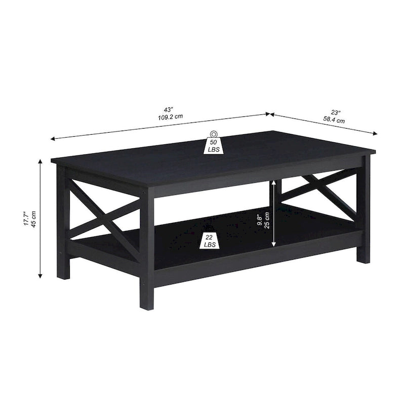 Tavolino da caffè moderno in stile fattoria Saint Birch Lambert